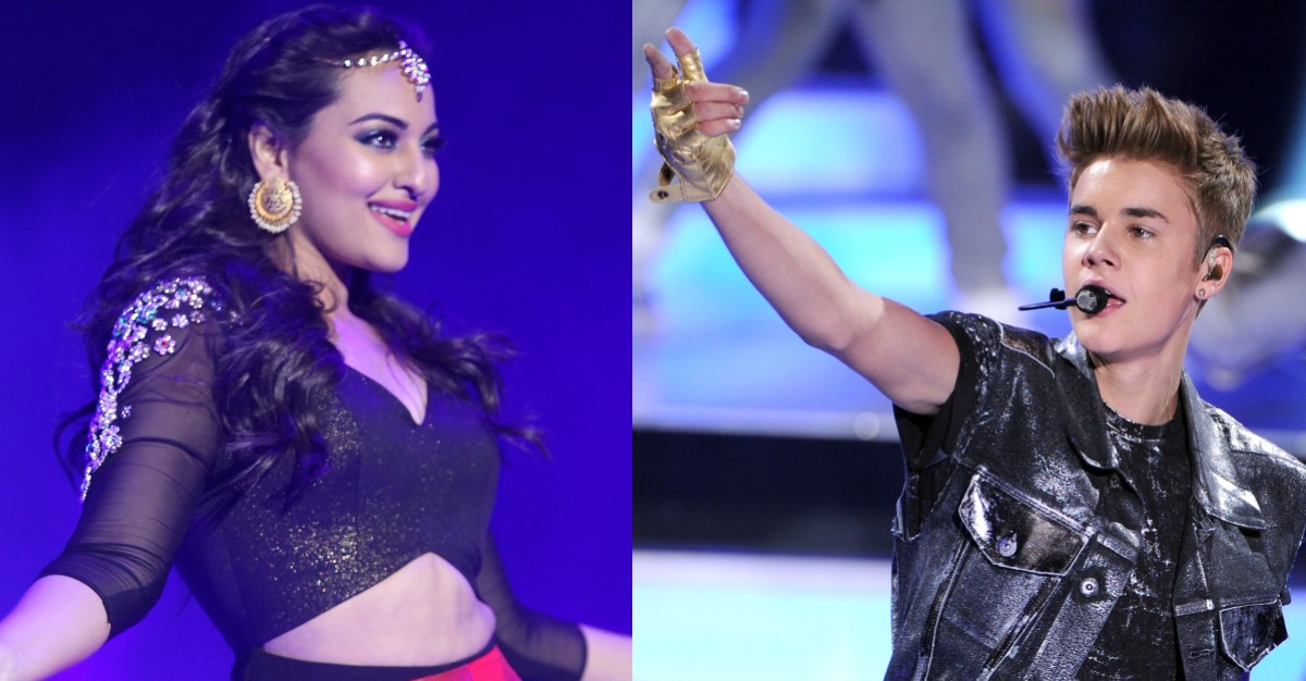 Sonakshi Sinha To Perform An Opening Act At Justin Biebers Purpose World Tour In India Celebo